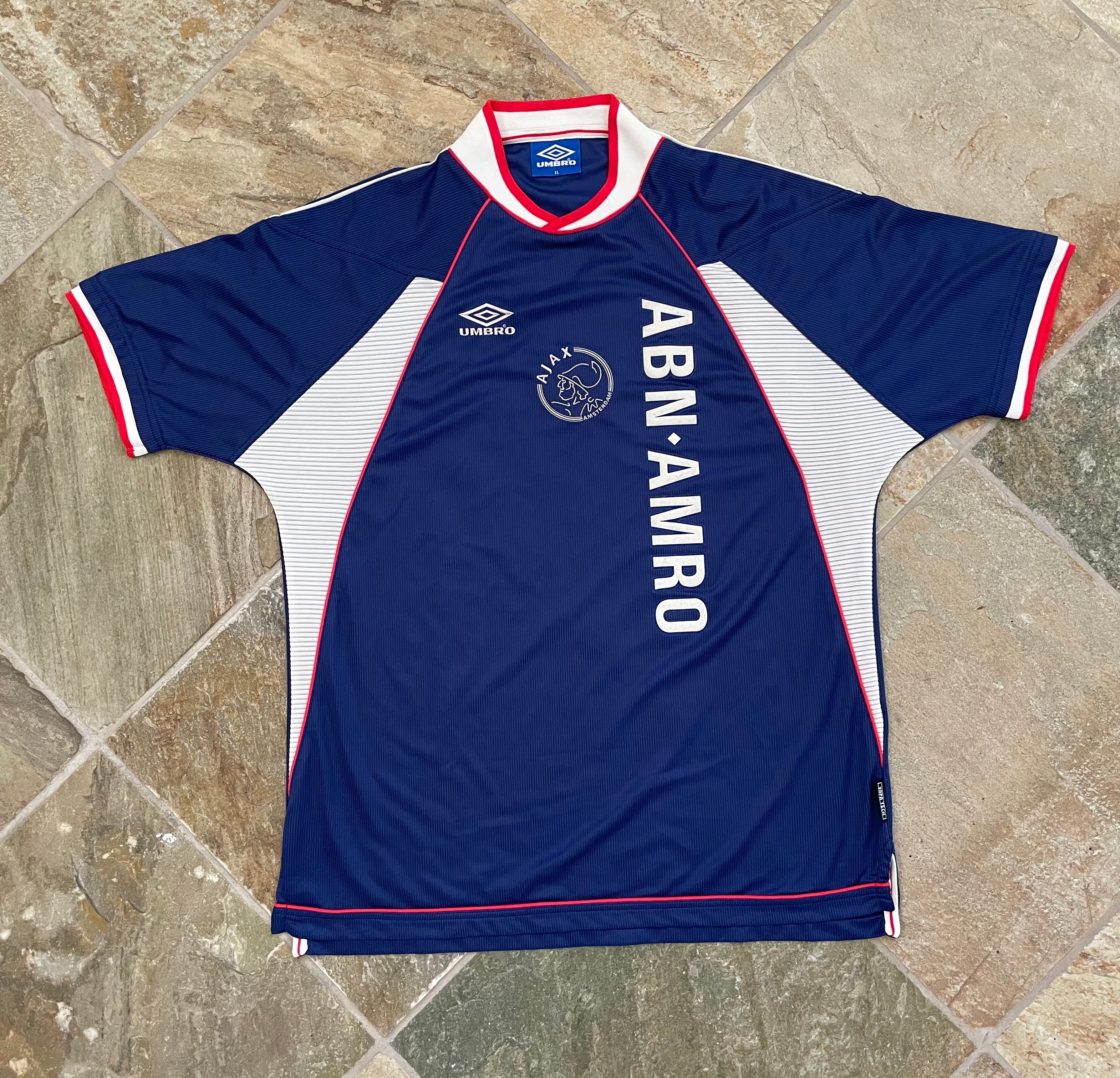 Vintage AFC AJAX ABN AMRO Umbro Soccer Jersey, Size XL – Stuck In