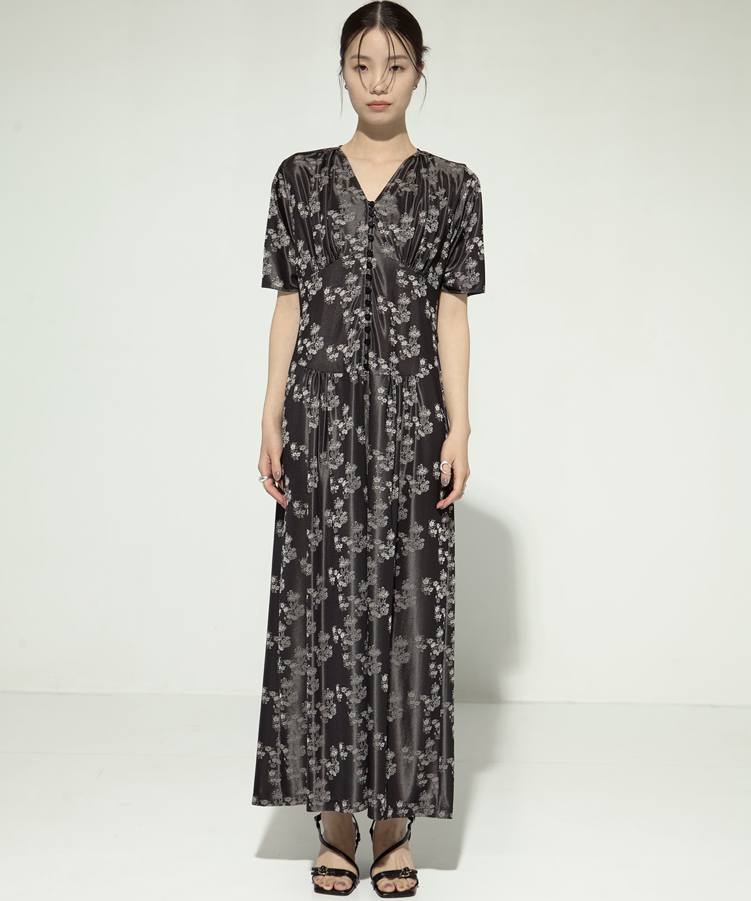 別注flower jersey onepiece(36 BLACK): AKANE UTSUNOMIYA: WOMENS