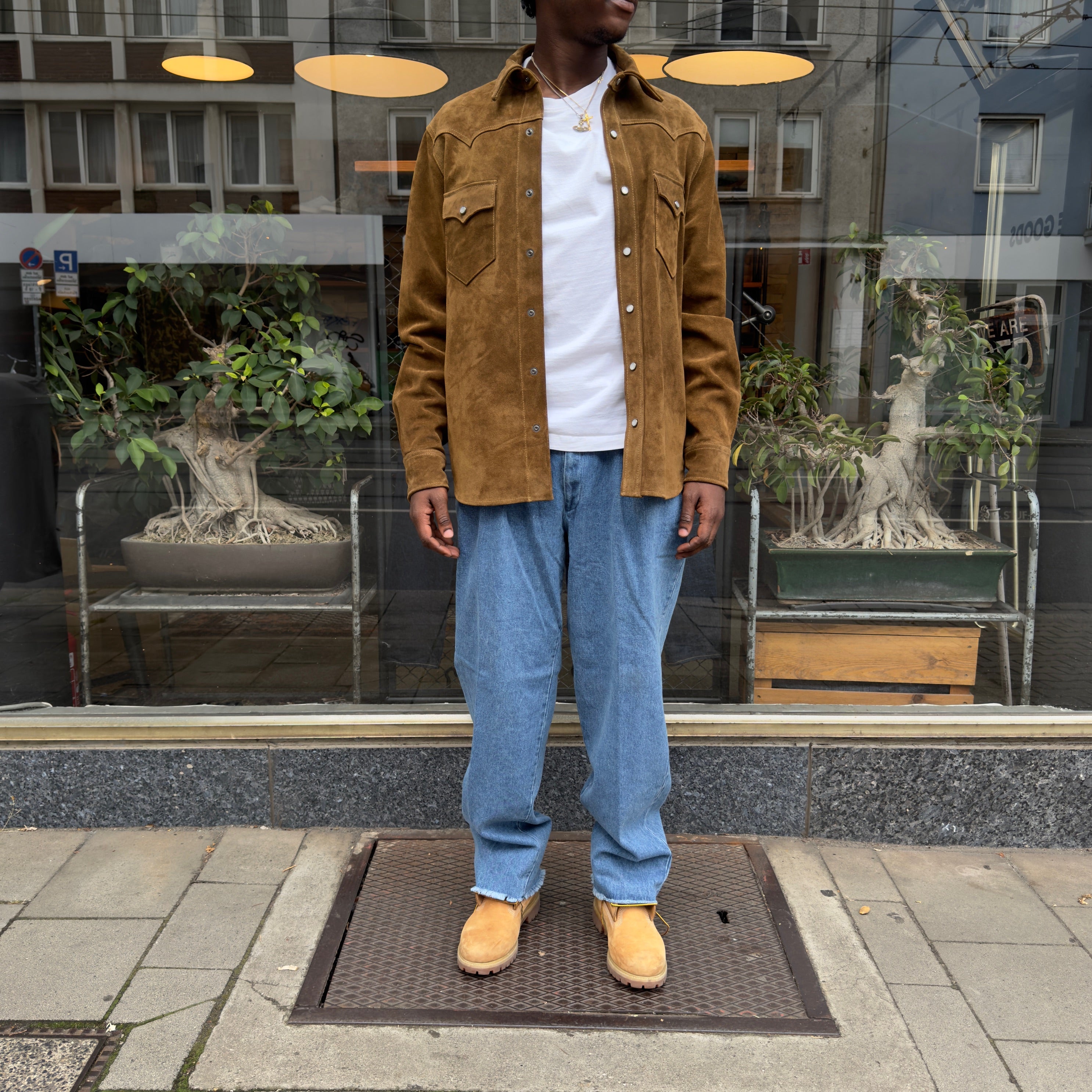 neat | sea island cotton denim chino blue – stuf|f-official