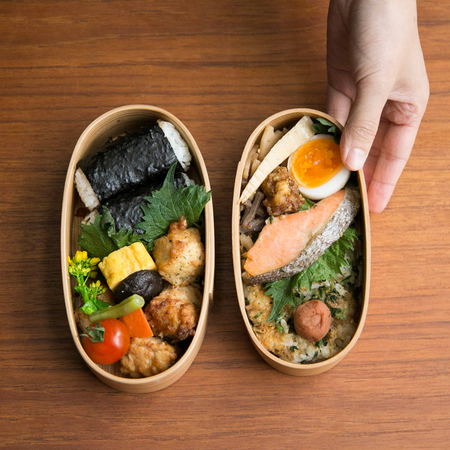 秋田杉の小判弁当 小（塗装あり） -無理なく続ける、曲げわっぱ生活