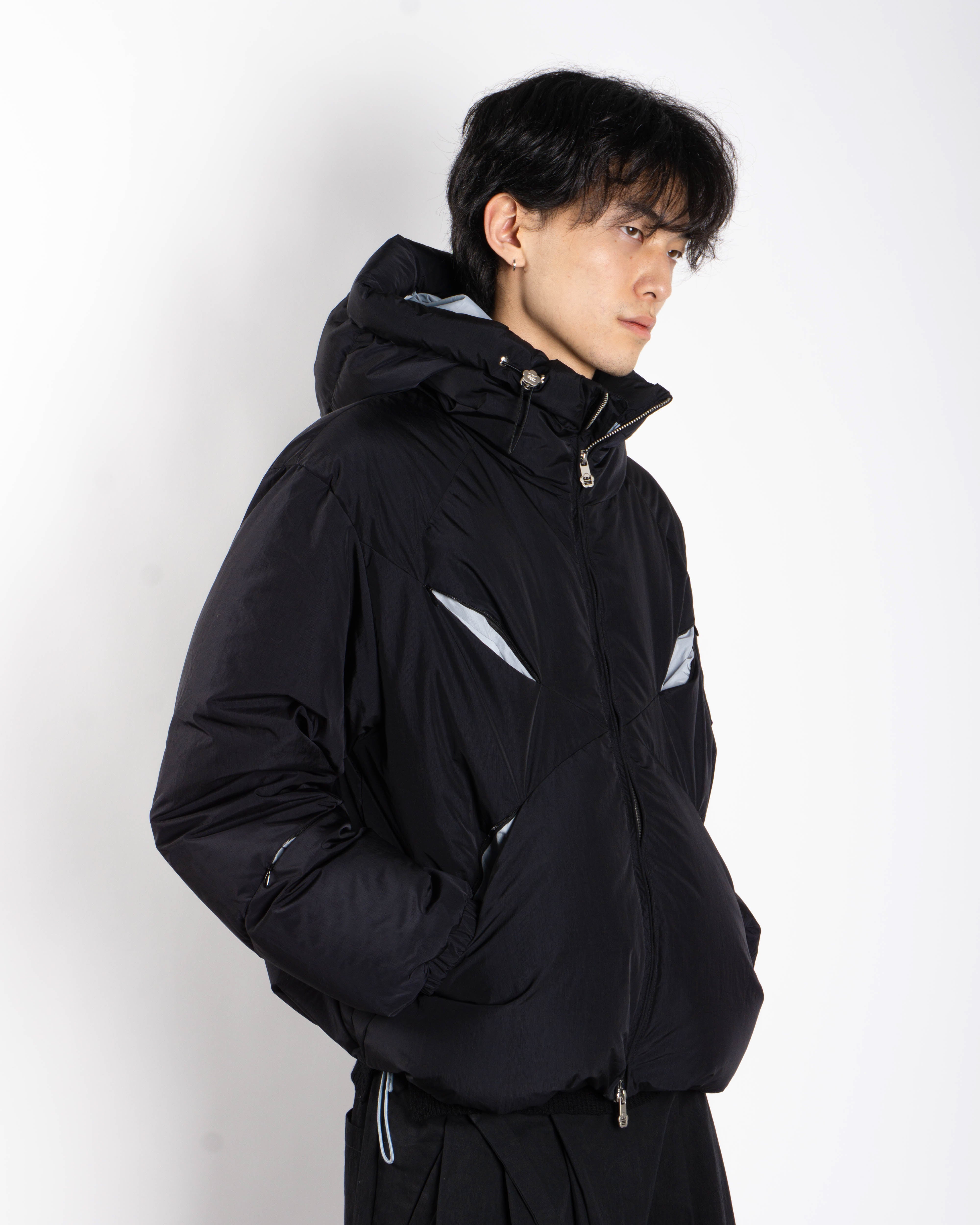 BLACK SKY BLUE ORIGAMI PUFFER – Sundae School