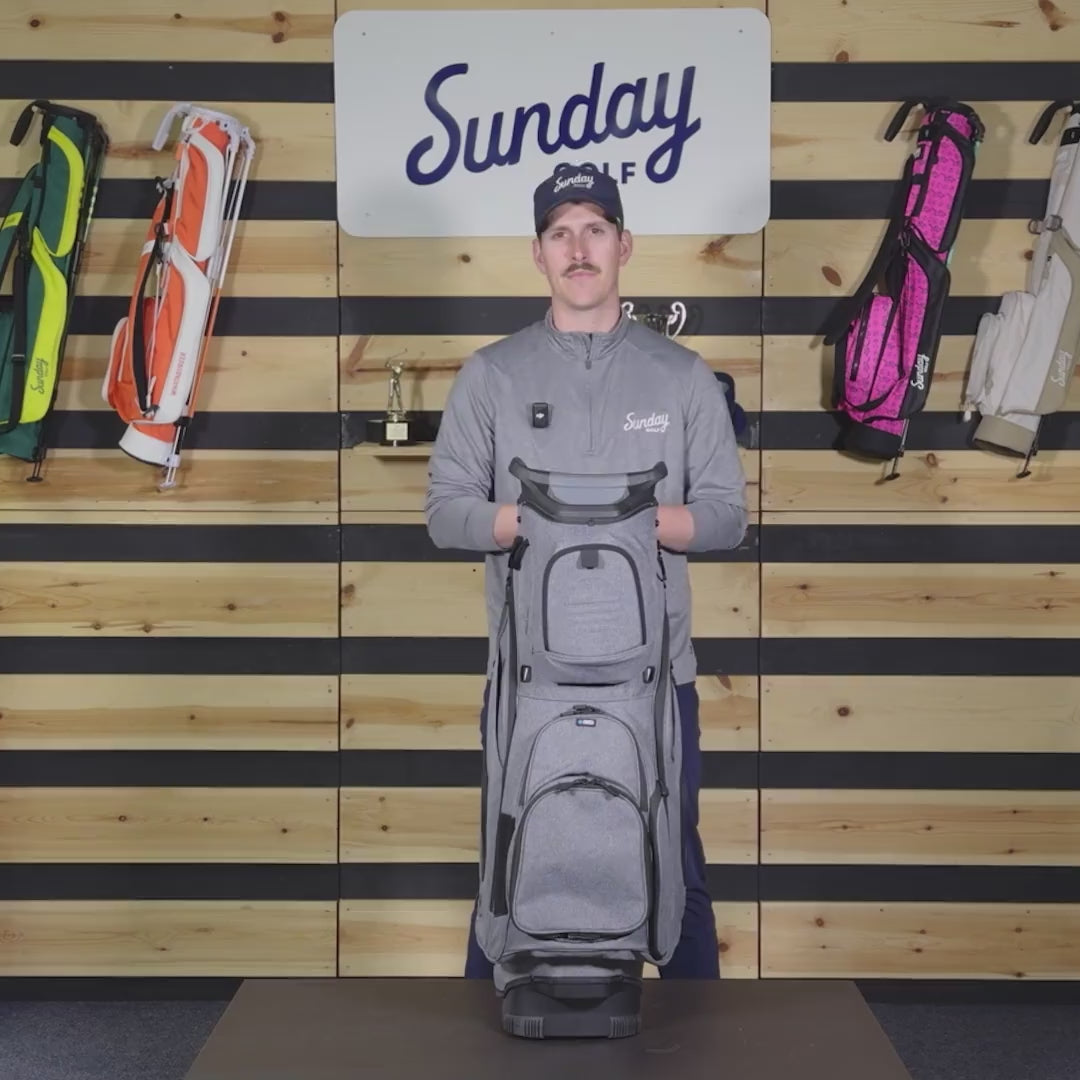 THE BIG RIG | Cart Bag - Heather Gray – Sunday Golf