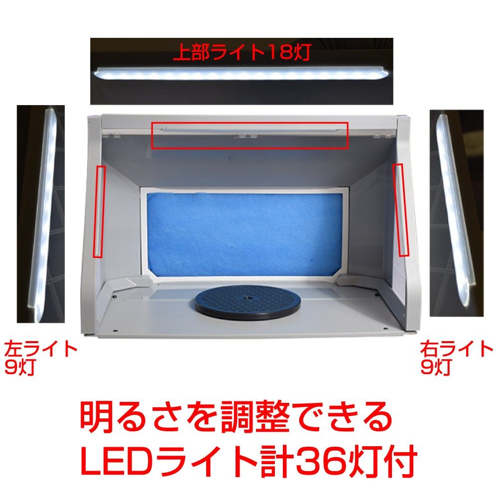 LEDライト付パワフルファン塗装ブースDX TBTD25HGY 【直送品】 返品