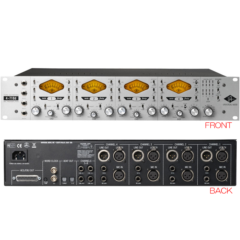UNIVERSAL AUDIO 4-710D 安心の日本正規品！ | サンフォニックス