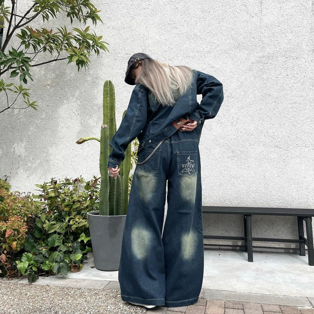 STAN Logo Stitch Baggy Denim Pants – Such a Stan