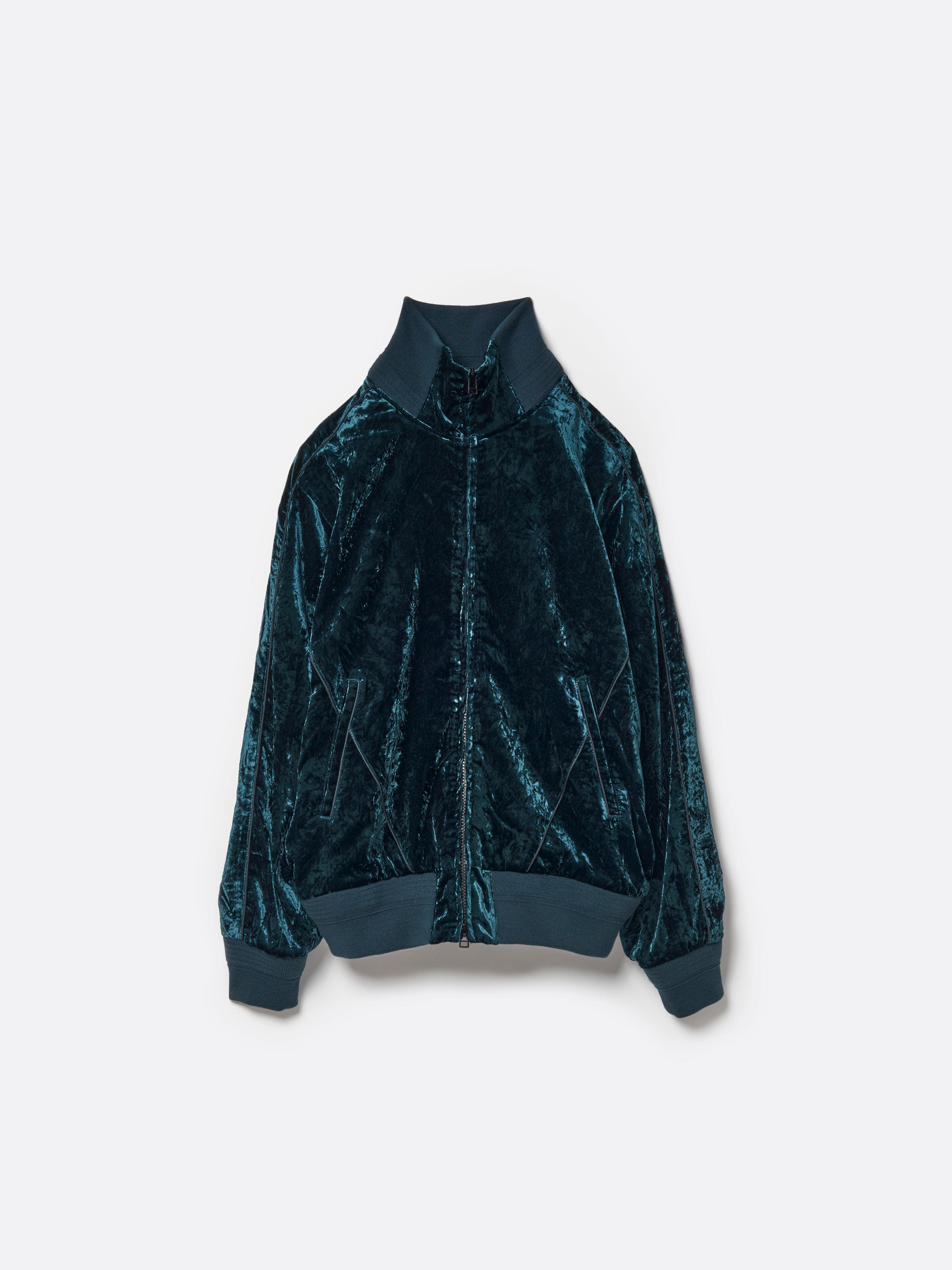 VELVET TRACK REGULAR FIT JACKET .12【GREEN】 – SUBLATIONS