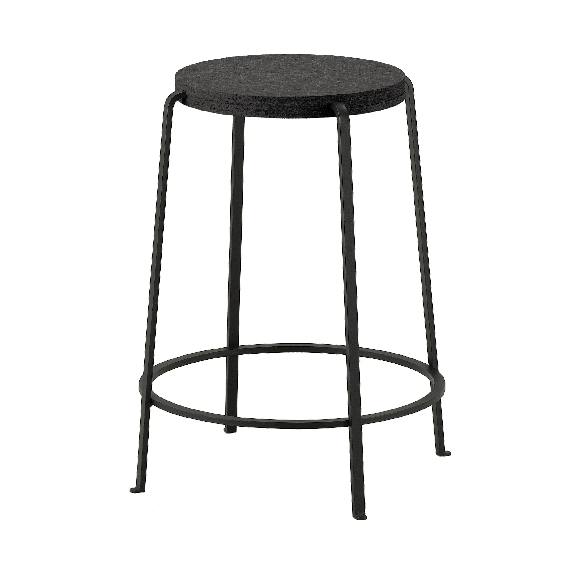 WORKER HIGH STOOL 570 BLACK | SUGIYAMA | Japanese Minimalist Solid