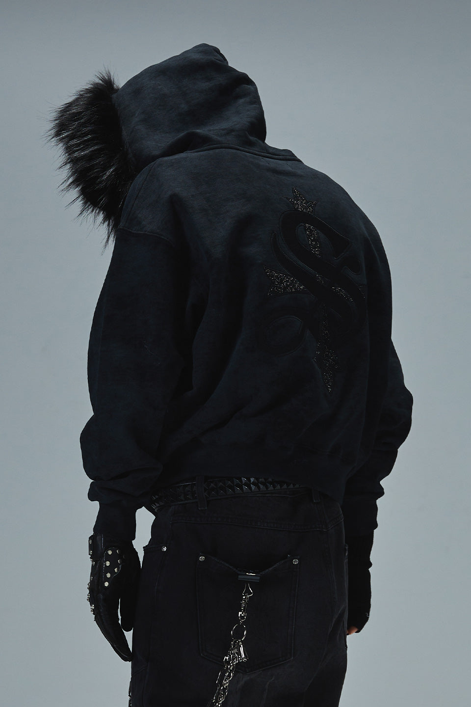 Faux Fur Cross Zip Hoodie｜SUPPLIER｜フーディー