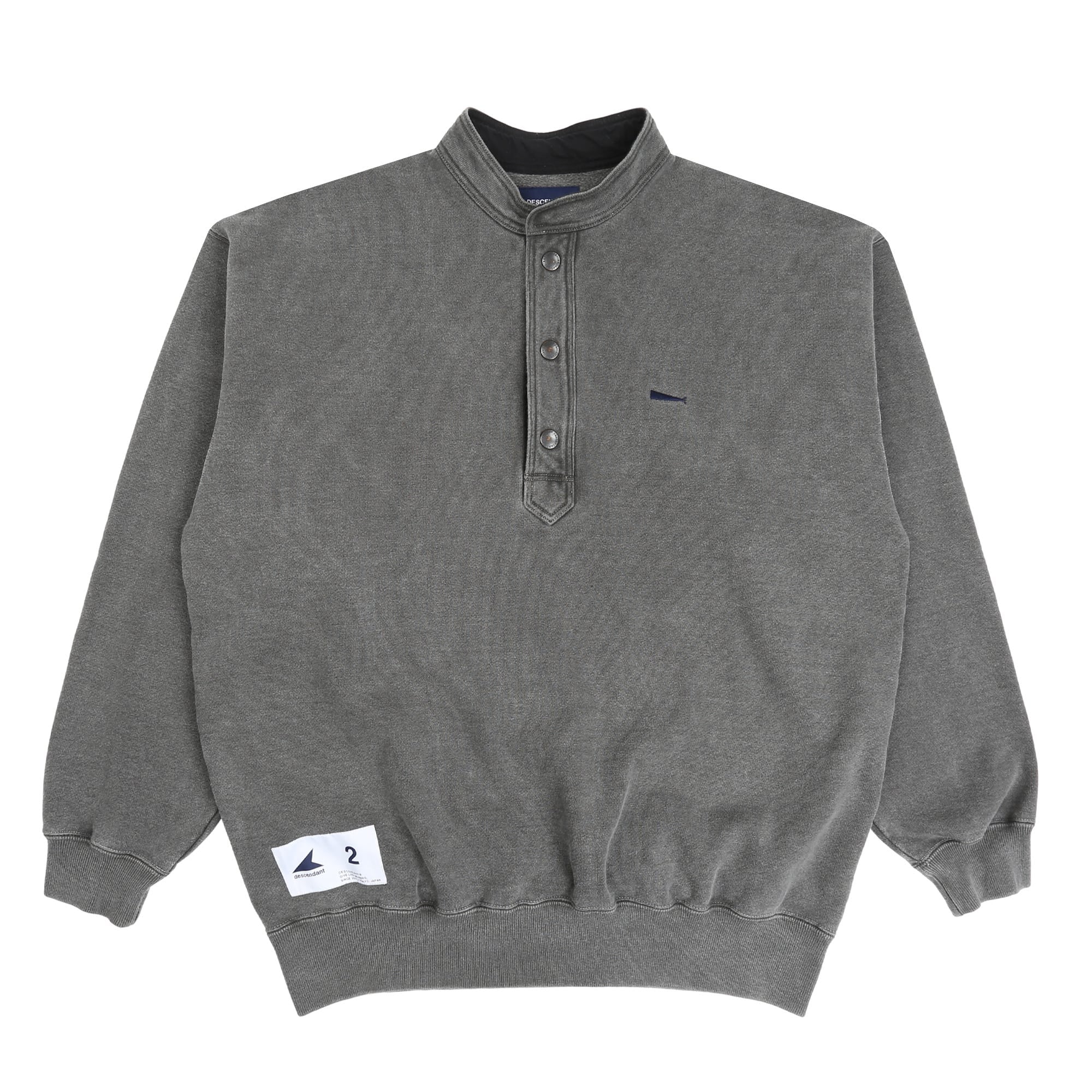 VOIL HENLEY NECK PIGMENT DYE DESCENDANT 19ss VOIL HENLEY NECK