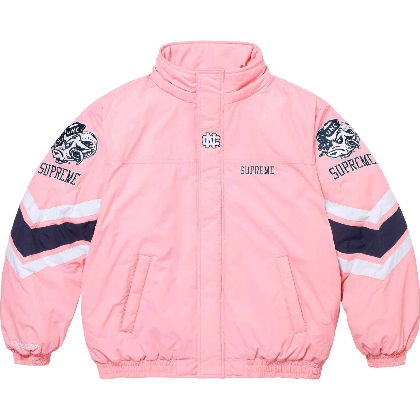 Supreme®/Mitchell & Ness® NCAA Hooded Stadium Jacket | Supreme 24fw