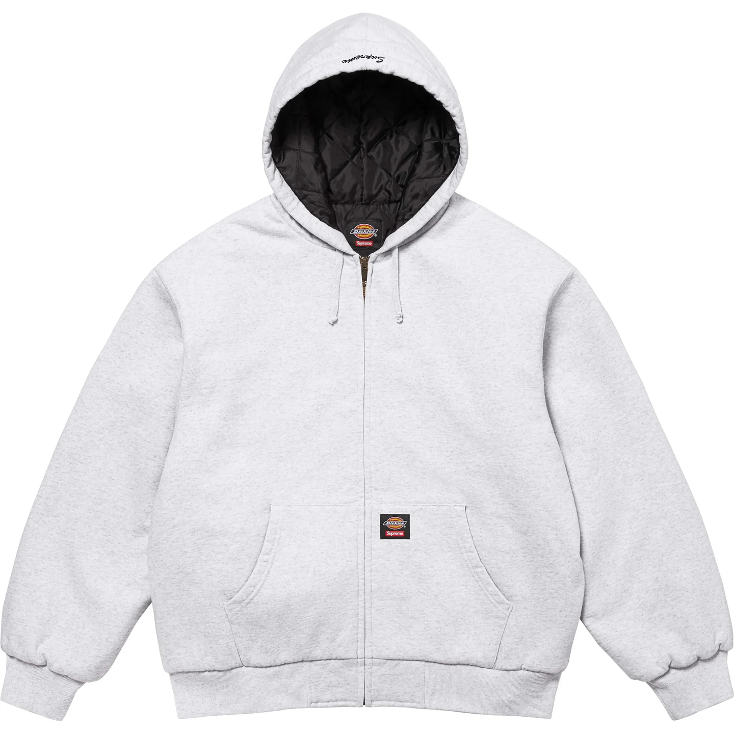 Supreme®/Dickies® Quilted Lined Zip Up Hooded Sweatshirt | Supreme