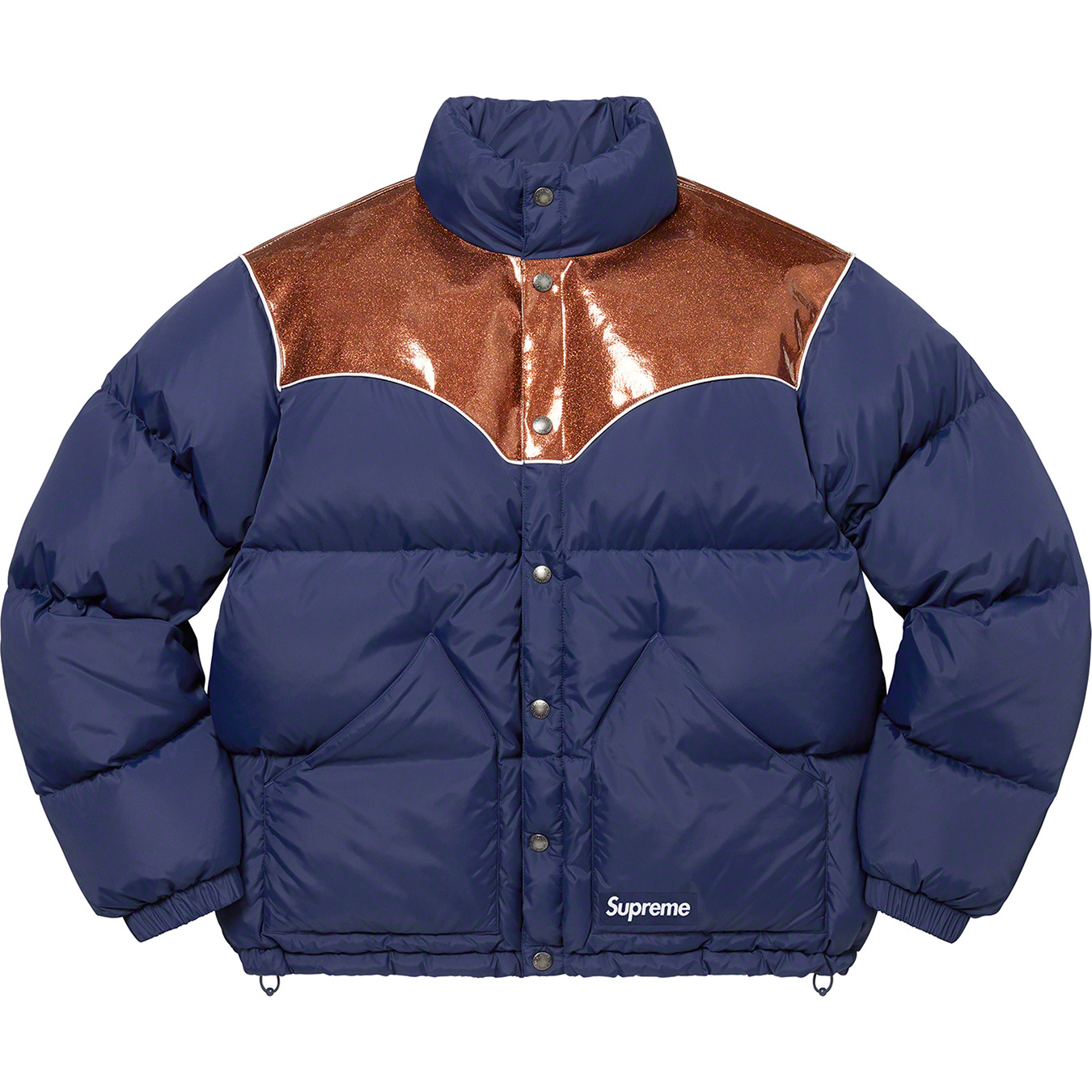 Glitter Yoke Down Puffer Jacket | Supreme 22fw