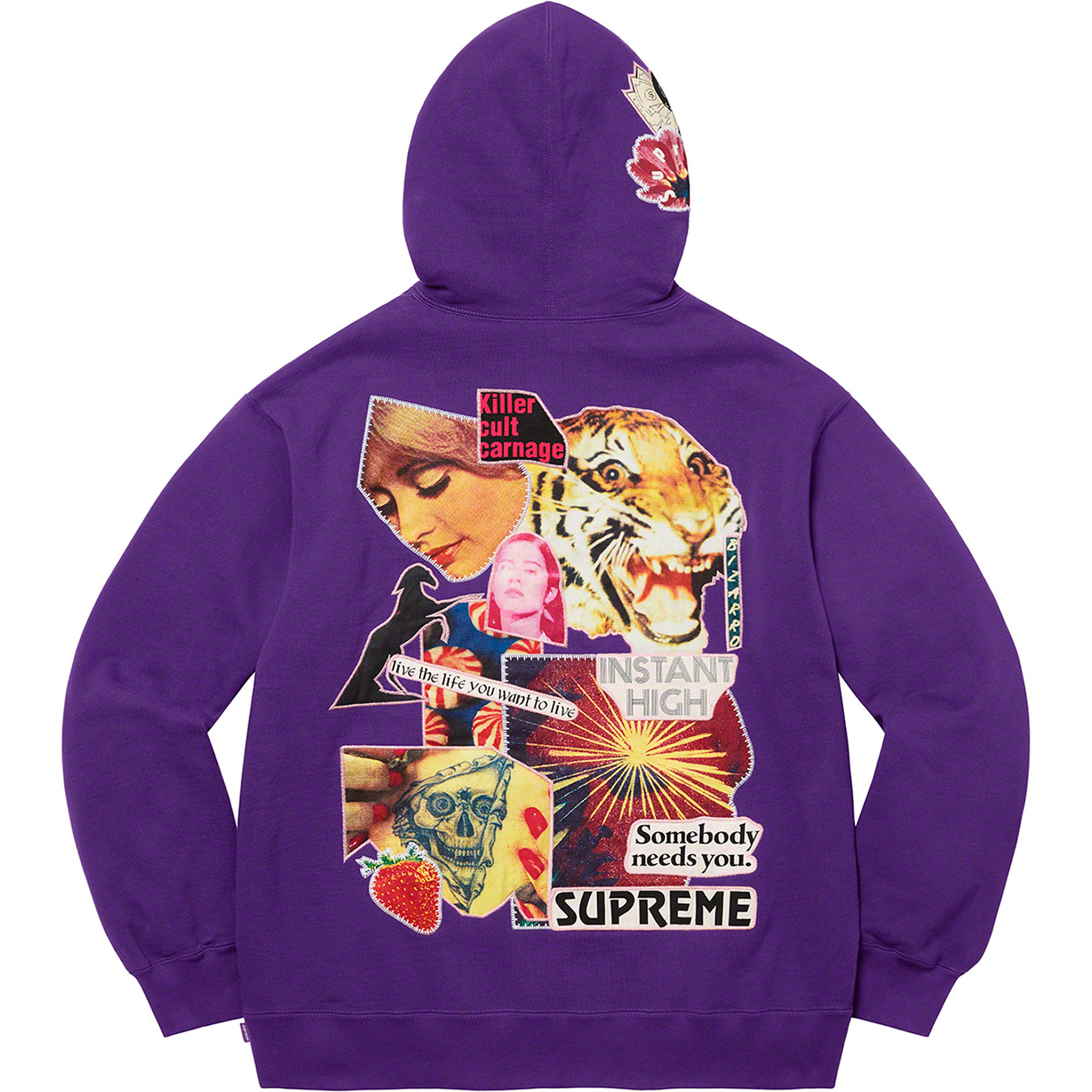 Instant High Patches Hooded Sweatshirt | Supreme 22ss