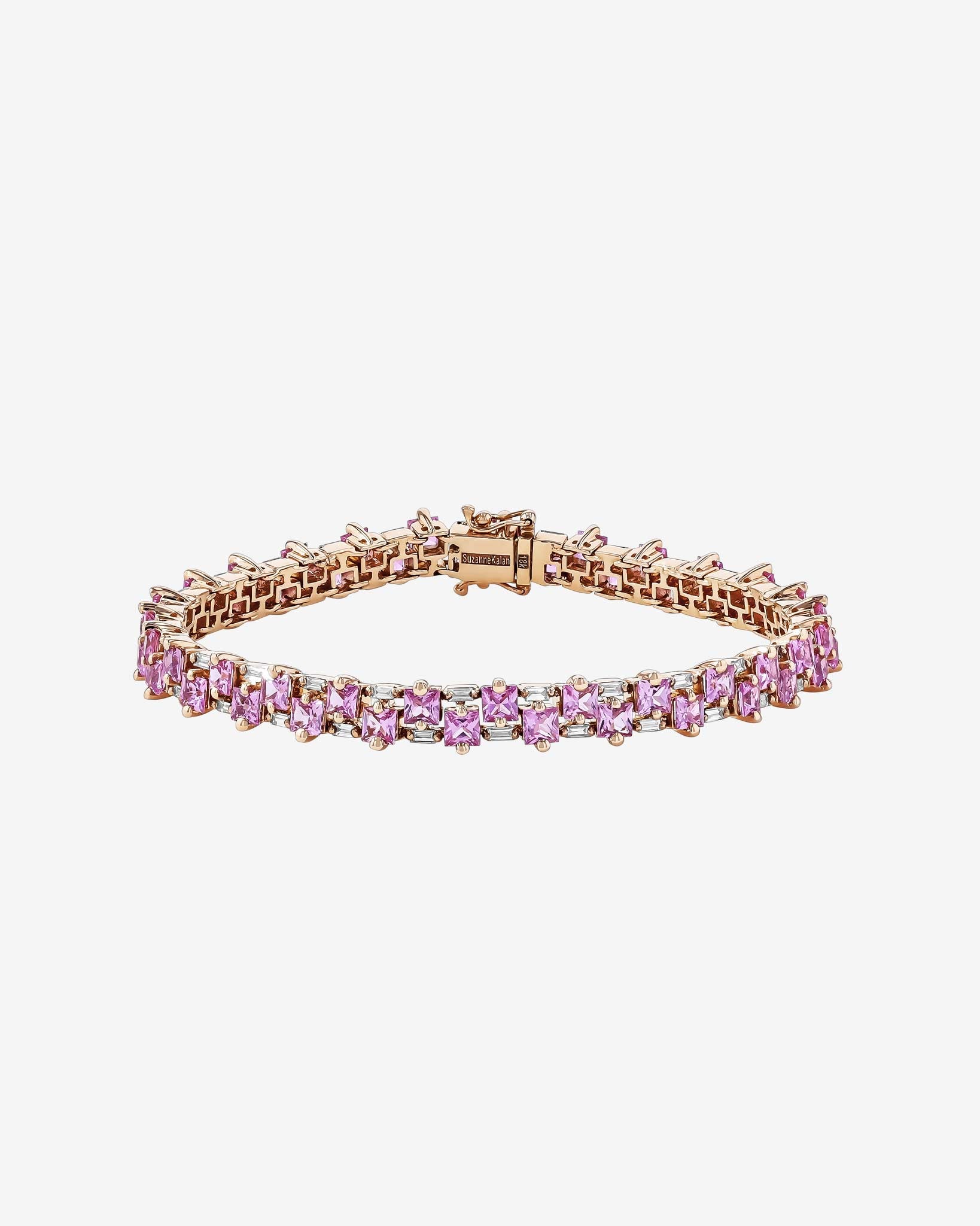 Princess Midi Stack Pink Sapphire Tennis Bracelet | SUZANNE KALAN®